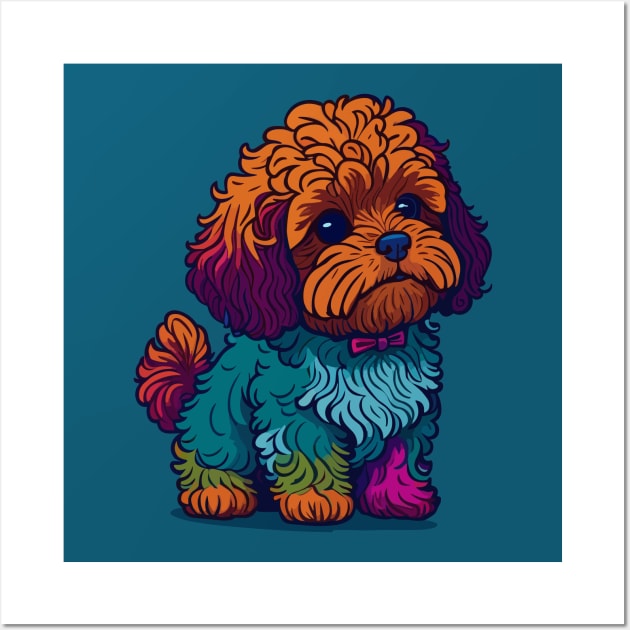 Cavapoo Portrait Wall Art by SpriteGuy95